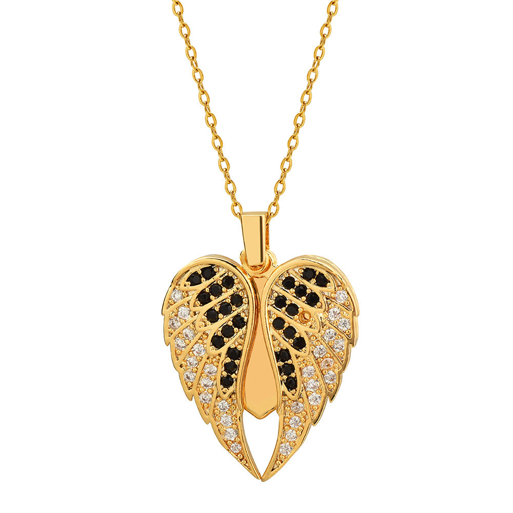 Personalized Name Heart Locket Necklace Zirconia Paved Custom Engraved Pendant Christmas Gifts For Mother Grandma - FocusForge