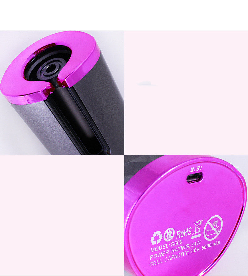 Rechargeable Automatic Hair Curler — Cordless Ceramic Styling Tool - FocusForge