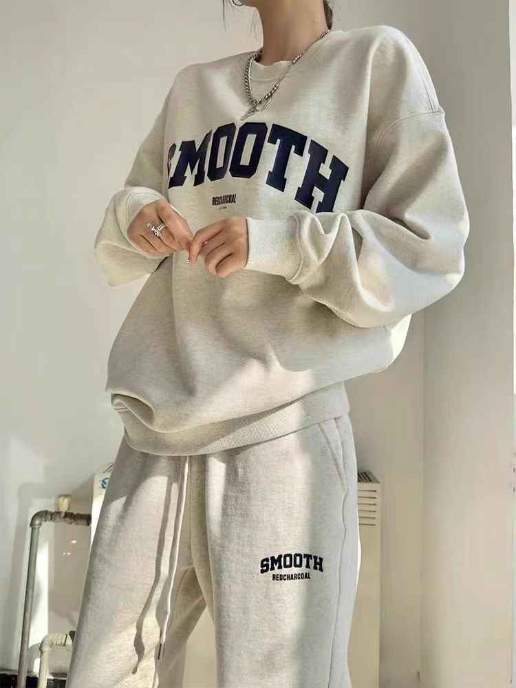 Gray Hoodie & Pants Set