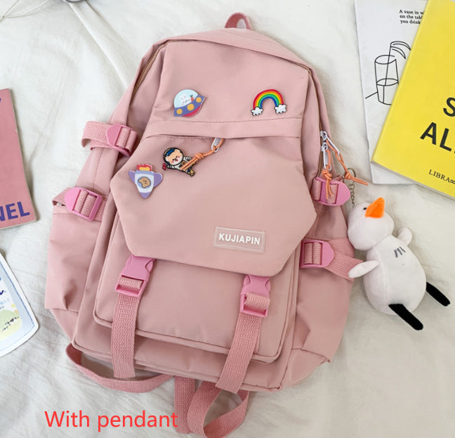 Women's Fashion Casual School Backpack — Nylon Campus Bag - FocusForge