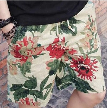 Men Linen Beach Shorts - FocusForge