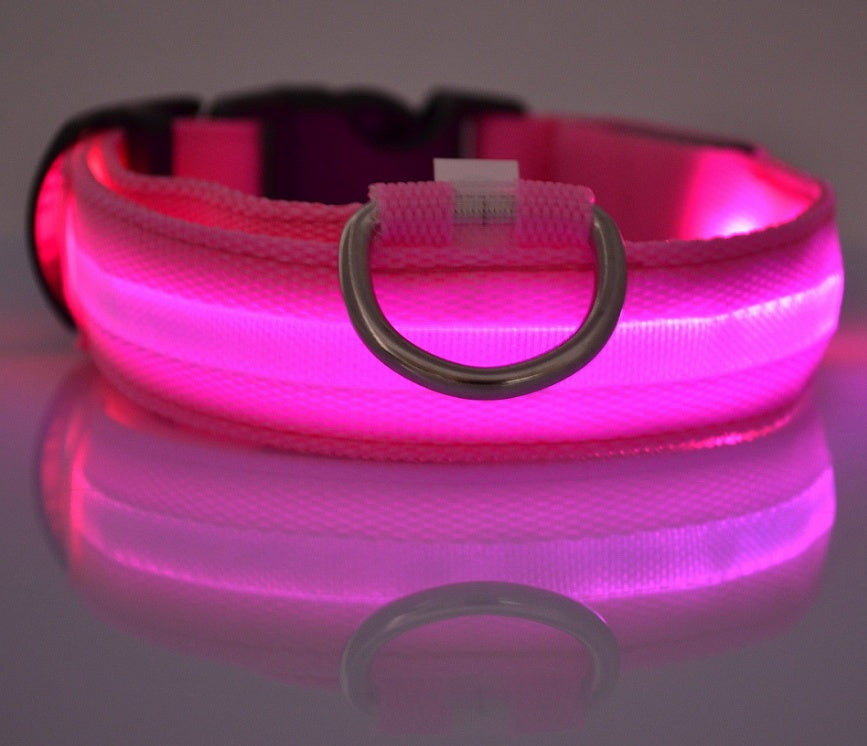 LED light-up dog collar colour option 4