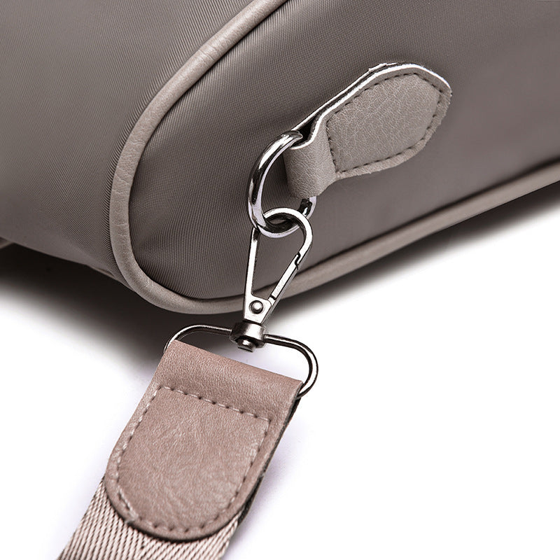 Women's Fashion Mini Backpack — Korean Nylon Style with Car Suture Detail - FocusForge