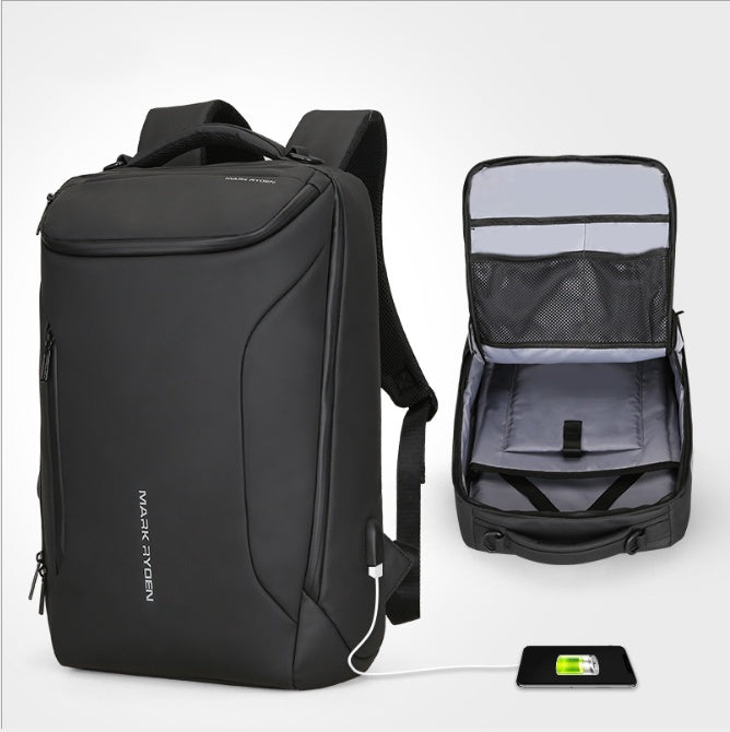 USB Charging Waterproof Backpack — Anti-Theft Oxford Cloth Bag - FocusForge
