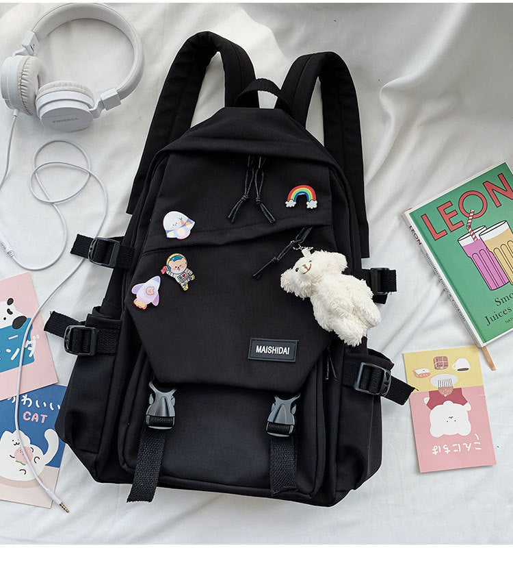 Women's Fashion Casual School Backpack — Nylon Campus Bag - FocusForge