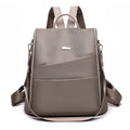 Women's Fashion Mini Backpack — Korean Nylon Style with Car Suture Detail - FocusForge