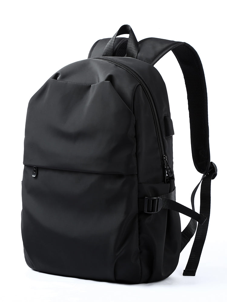 Men's Waterproof Travel & School Backpack — Oxford EVA Back Panel with USB Charging - FocusForge
