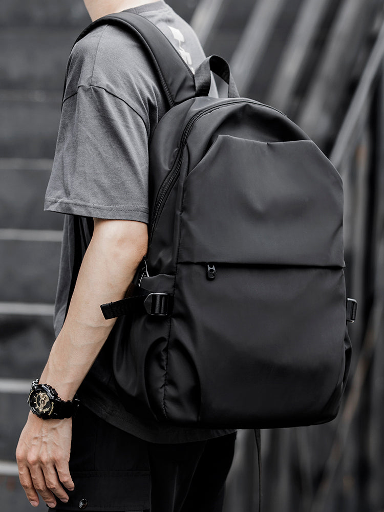 Men's Waterproof Travel & School Backpack — Oxford EVA Back Panel with USB Charging - FocusForge