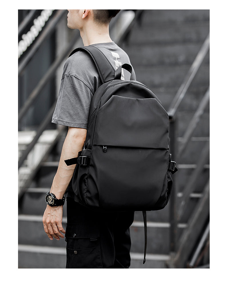 Men's Waterproof Travel & School Backpack — Oxford EVA Back Panel with USB Charging - FocusForge