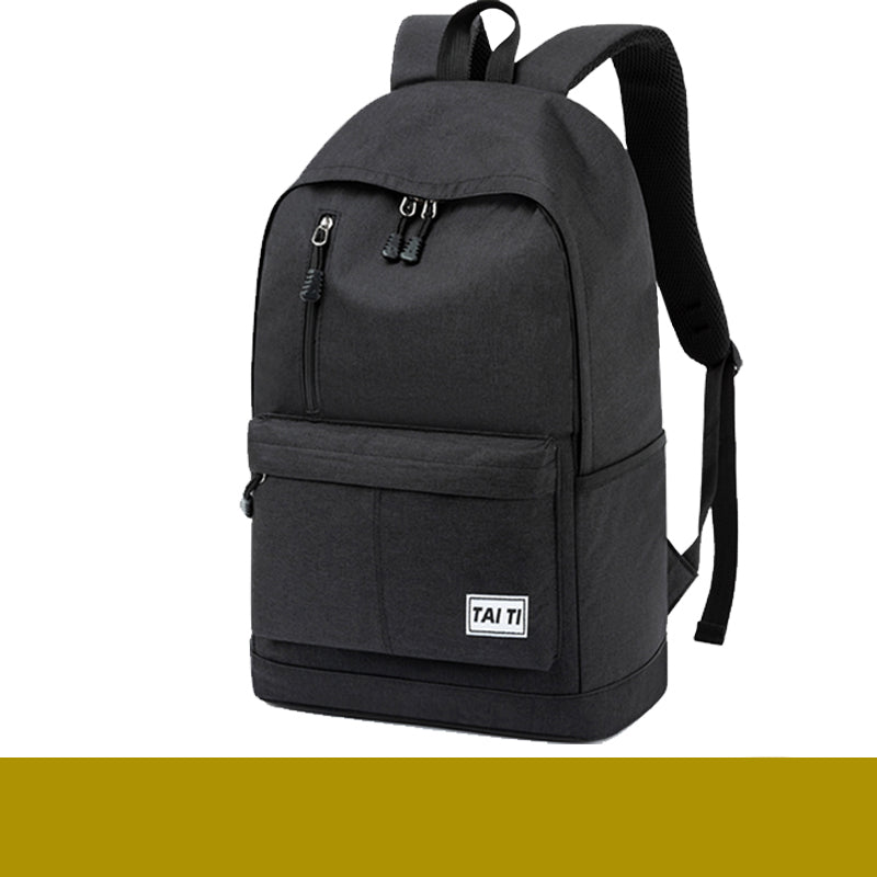 Men's Large Capacity School Backpack — 16" Polyester Bag - FocusForge