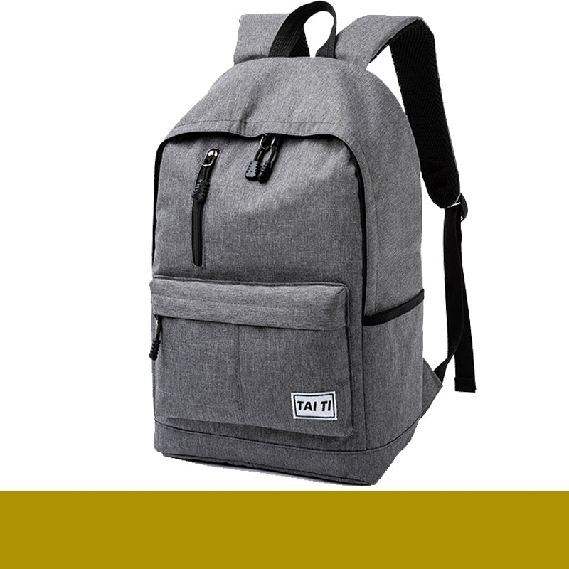 Men's Large Capacity School Backpack — 16" Polyester Bag - FocusForge