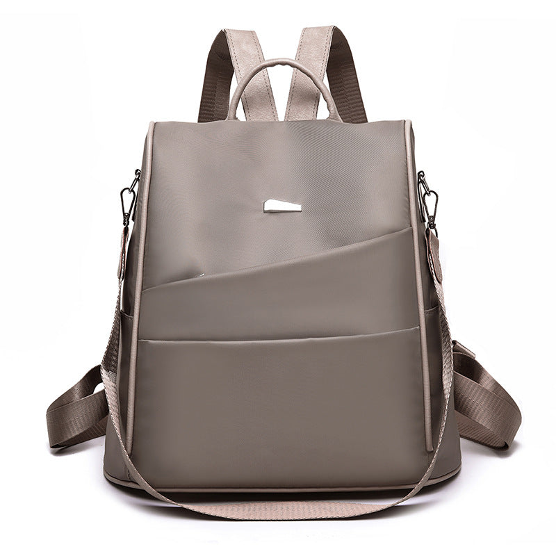 Women's Fashion Mini Backpack — Korean Nylon Style with Car Suture Detail - FocusForge