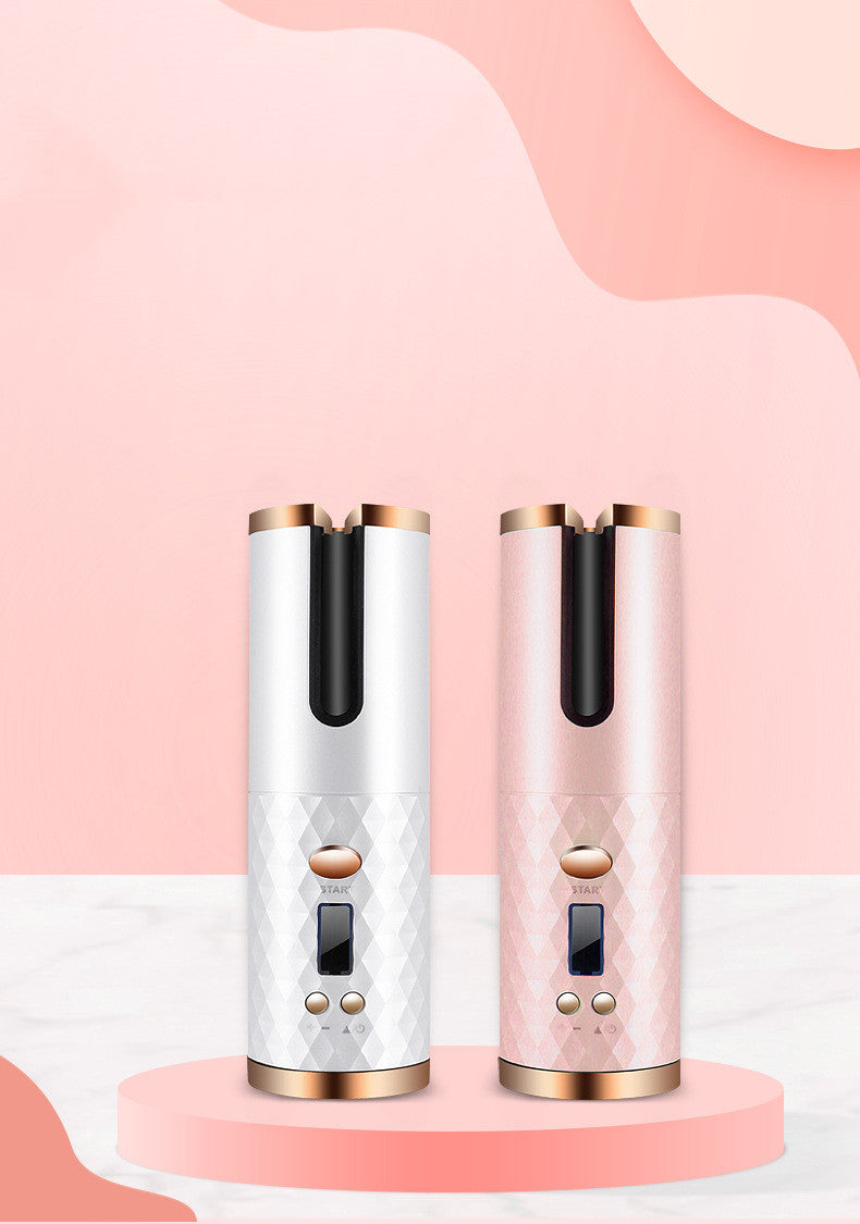 Rechargeable Automatic Hair Curler — Cordless Ceramic Styling Tool - FocusForge