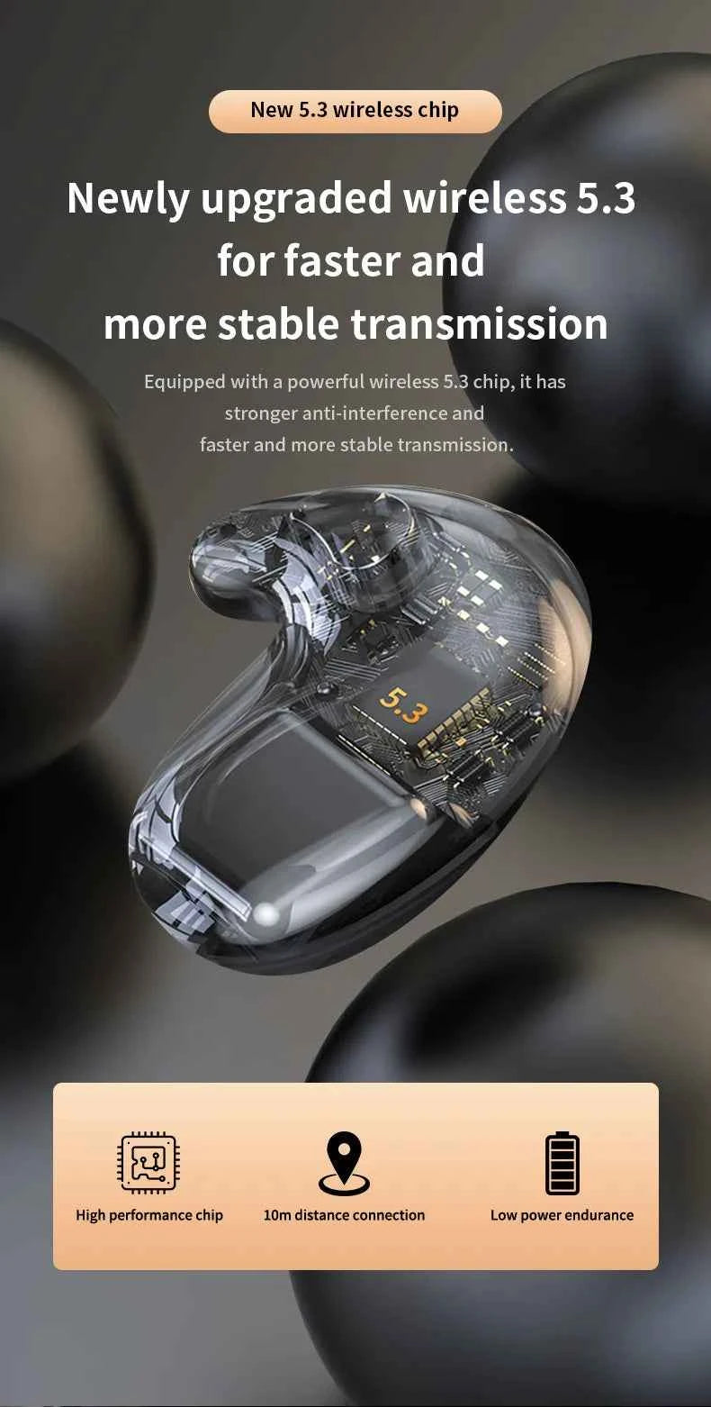 Post-Ear Bluetooth Earphones – Open-Ear Wireless Headset