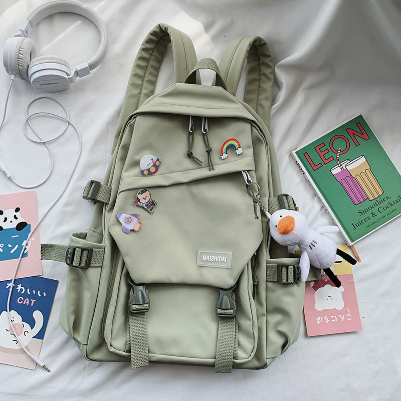 Women's Fashion Casual School Backpack — Nylon Campus Bag - FocusForge