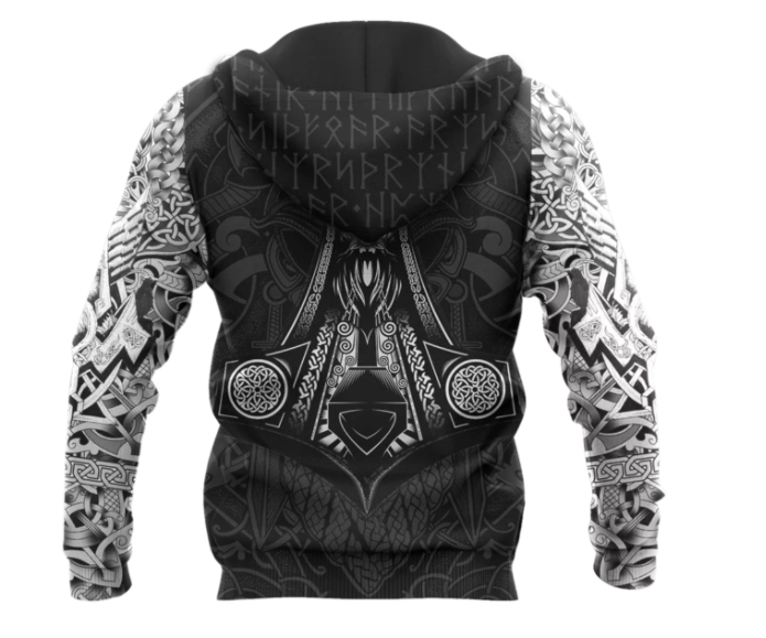 3D Printed Pullover Hoodie — Unisex Graphic Streetwear - FocusForge
