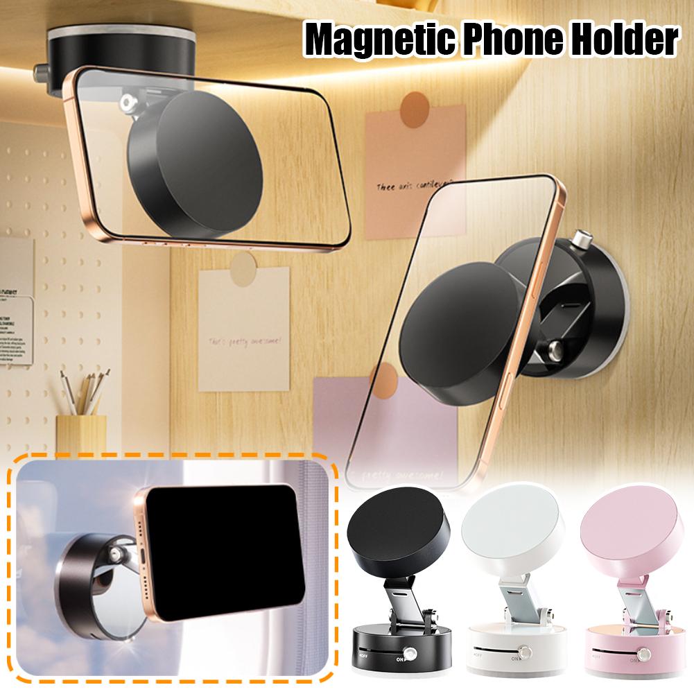 Magnetic Vacuum Car Phone Holder — Hands-Free Dashboard Mount - FocusForge