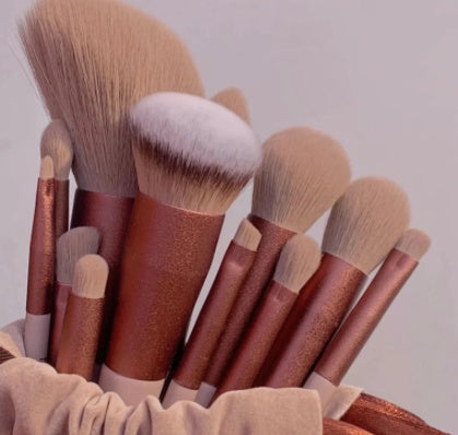 13Pcs Makeup Brush Set Make Up Concealer Brush Blush Powder Brush Eye Shadow Highlighter Foundation Brush Cosmetic Beauty Tools - FocusForge