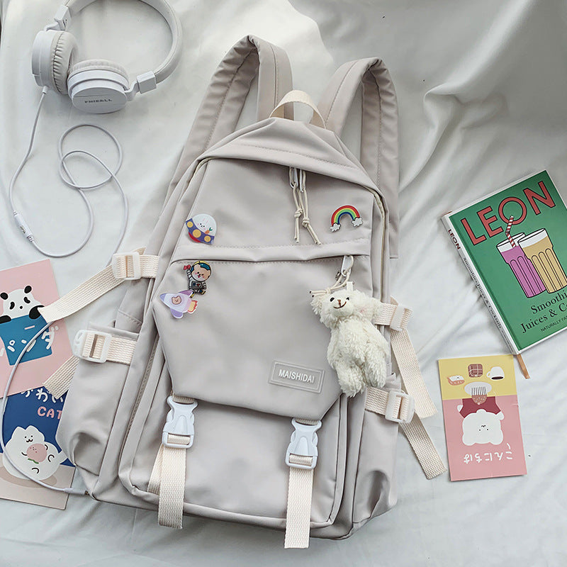 Women's Fashion Casual School Backpack — Nylon Campus Bag - FocusForge