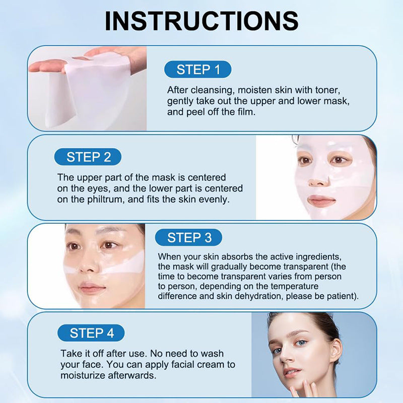 Collagen Face Mask – Pore Minimizing, Brightening & Deep Hydration (4 Pack) - FocusForge