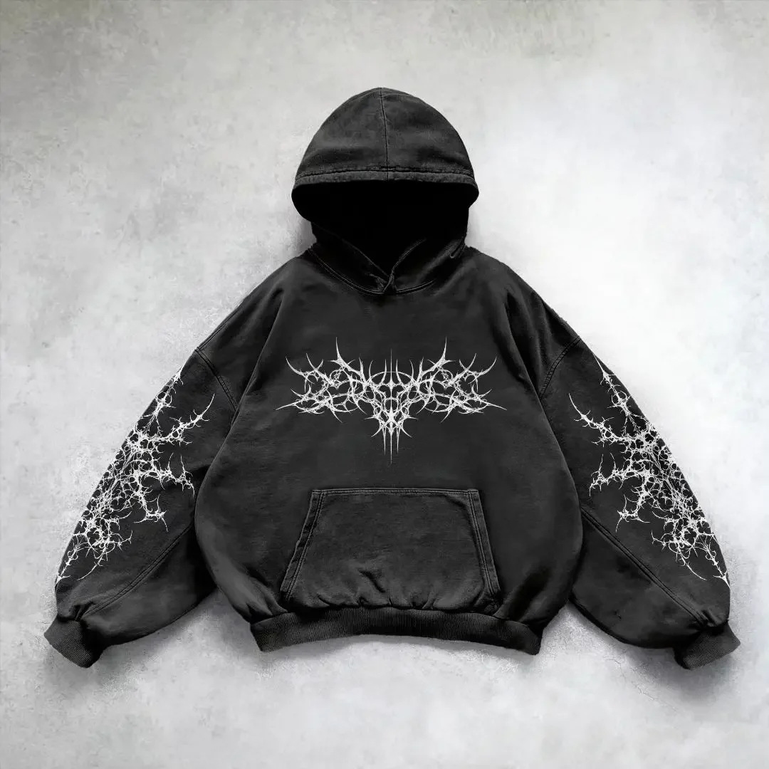 Vintage Washed Pullover Hoodie — Soft Cotton-Fleece Blend - FocusForge