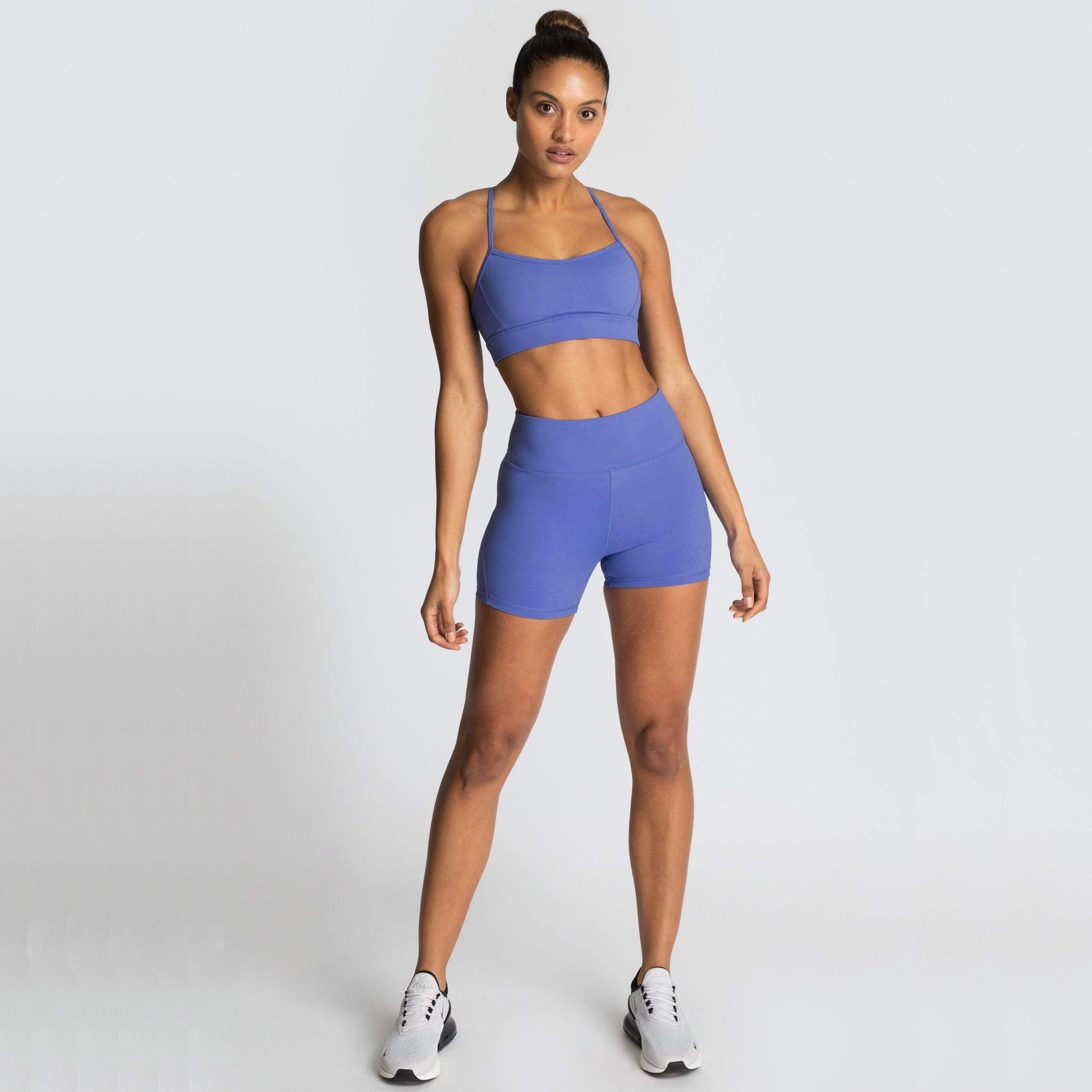 Women's Fitness Short Set — Nylon Blend Activewear - FocusForge