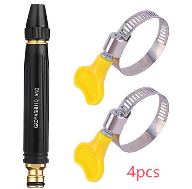 Portable High Pressure Washing Water Gun Car Wash Nozzle Adjustable Nipple Type Direct Spray Home Garden Shower Watering Hose - FocusForge