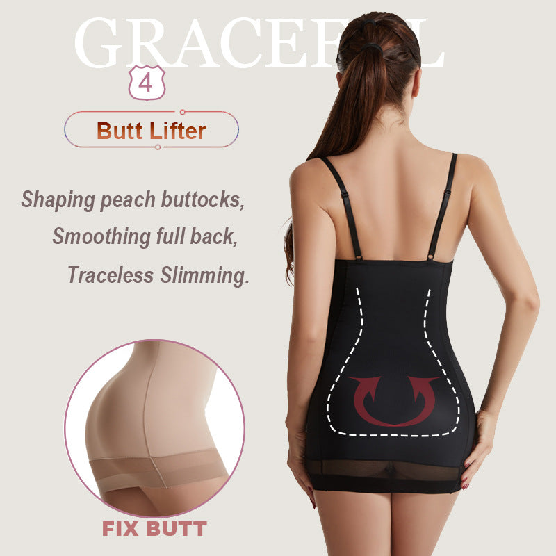 Women's Slimming Suspender Dress – Tummy Control Shapewear Skirt - FocusForge