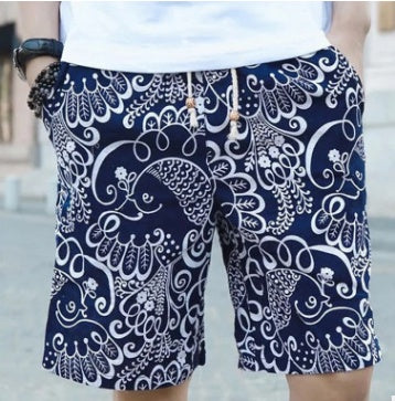 Men Linen Beach Shorts - FocusForge