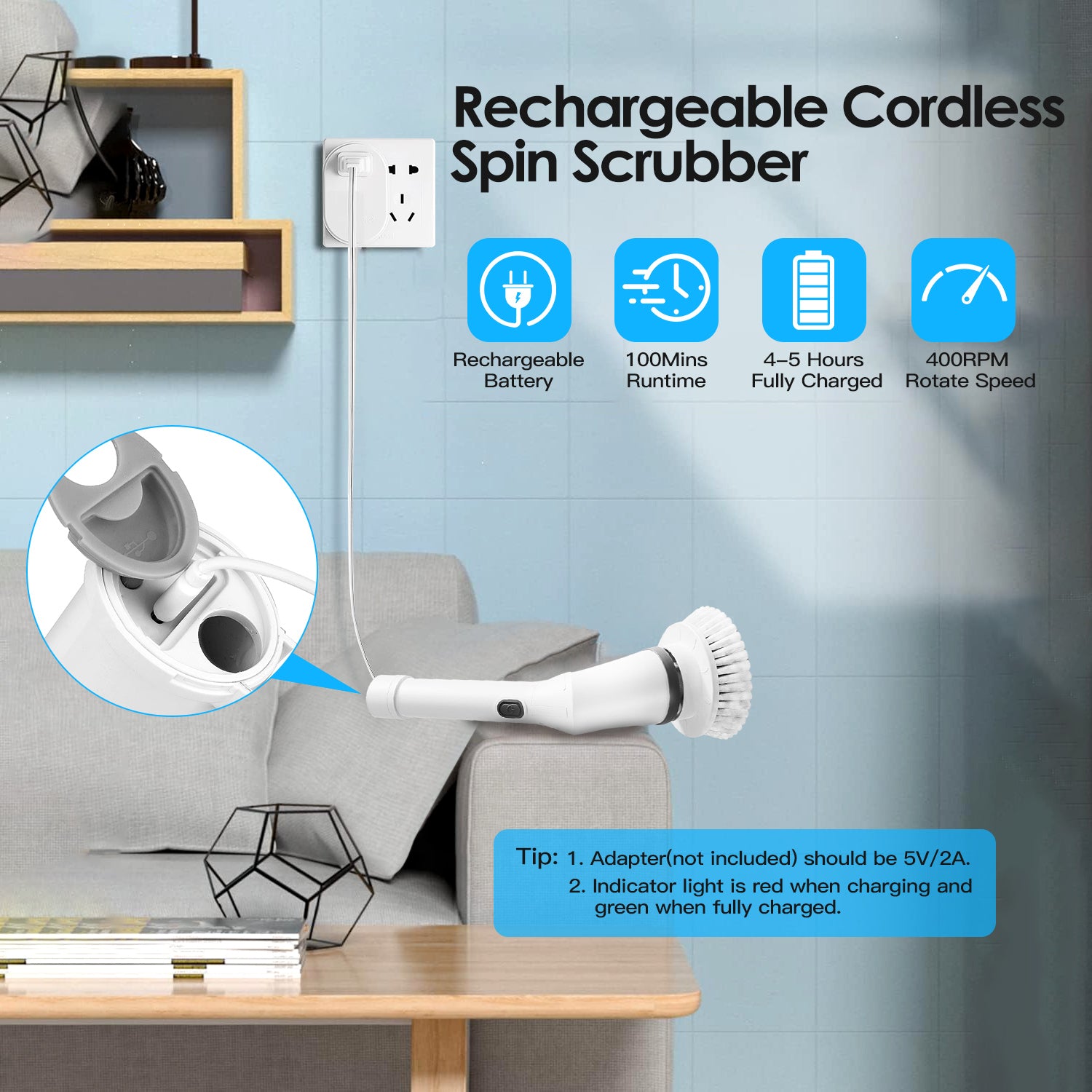 Electric Scrubber Cleaning Brush - FocusForge