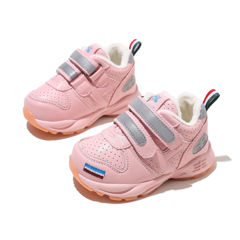 Kids Thickened Fleece Cotton Shoes – Boys & Girls - FocusForge
