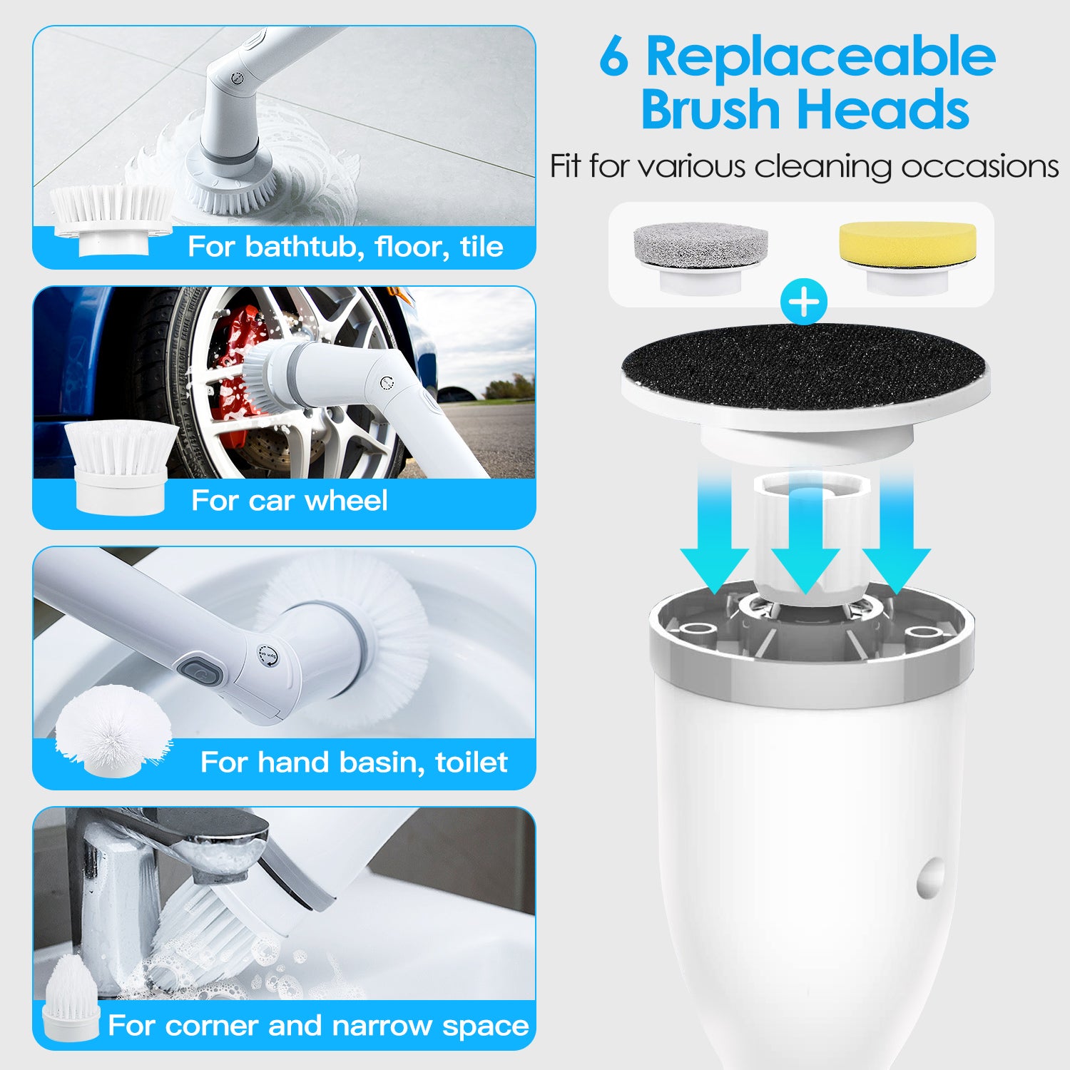 Electric Scrubber Cleaning Brush - FocusForge