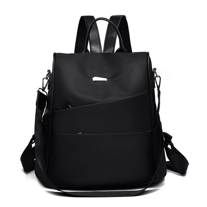 Women's Fashion Mini Backpack — Korean Nylon Style with Car Suture Detail - FocusForge