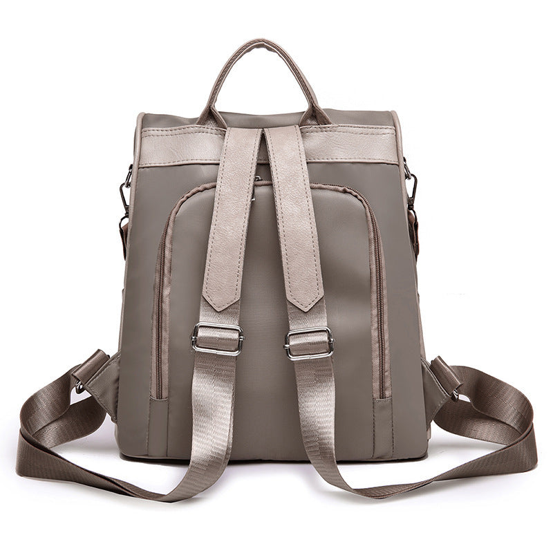 Women's Fashion Mini Backpack — Korean Nylon Style with Car Suture Detail - FocusForge