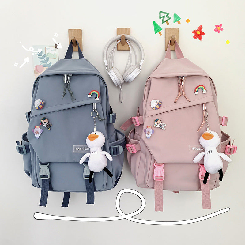 Women's Fashion Casual School Backpack — Nylon Campus Bag - FocusForge