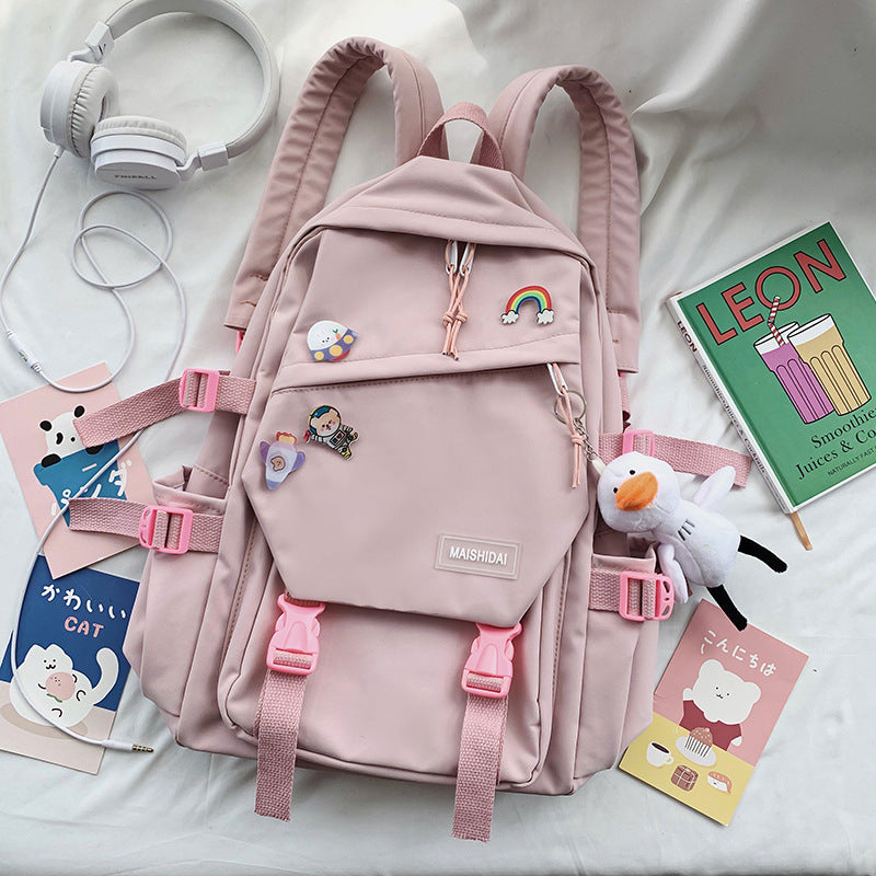 Women's Fashion Casual School Backpack — Nylon Campus Bag - FocusForge