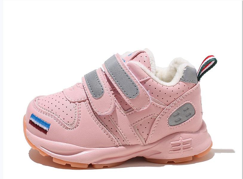 Kids Thickened Fleece Cotton Shoes – Boys & Girls - FocusForge
