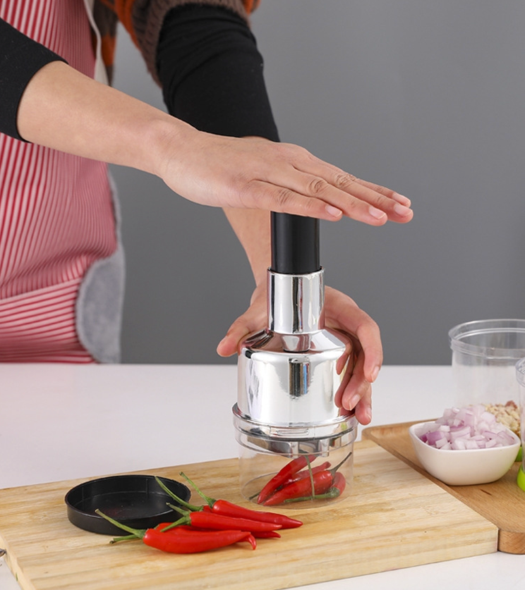 Vegetable & Onion Hand Chopper – Slicer, Dicer & Peeler