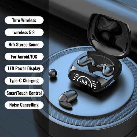 Post-Ear Bluetooth Earphones – Open-Ear Wireless Headset