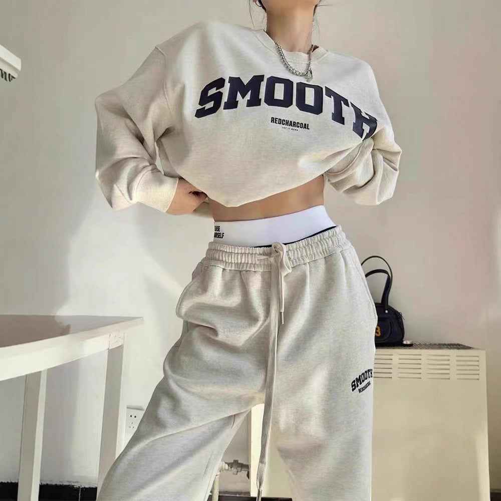 Gray Hoodie & Pants Set