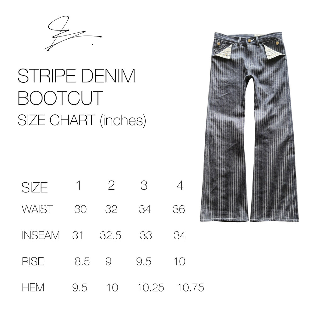 Striped Denim Bootcuts