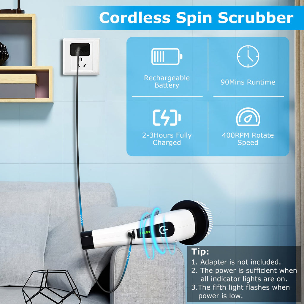 Electric Spin Scrubber Cleaning Brush - FocusForge