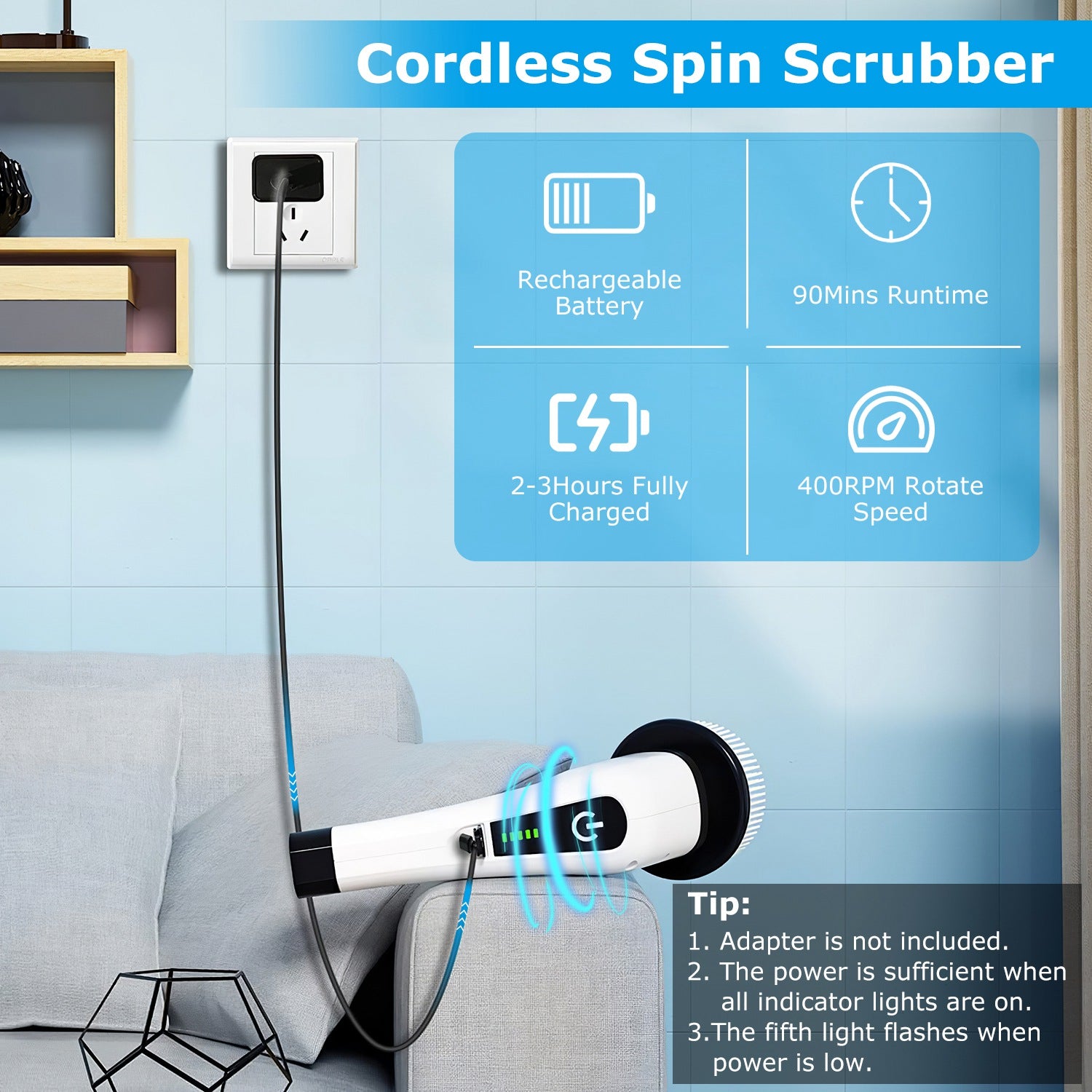 Electric Spin Scrubber Cleaning Brush - FocusForge