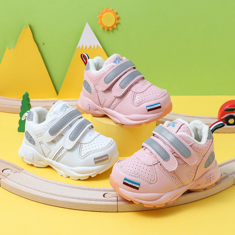 Kids Thickened Fleece Cotton Shoes – Boys & Girls - FocusForge