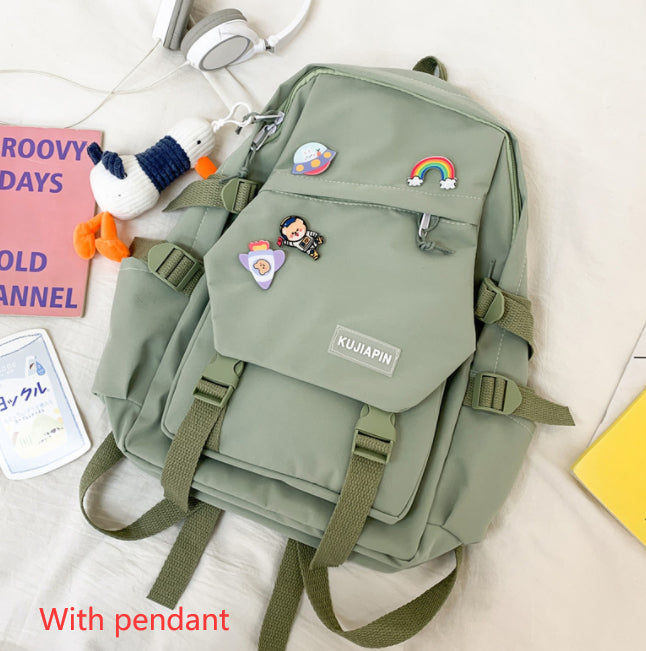 Women's Fashion Casual School Backpack — Nylon Campus Bag - FocusForge