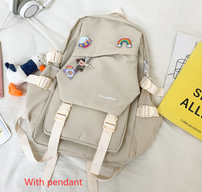 Women's Fashion Casual School Backpack — Nylon Campus Bag - FocusForge