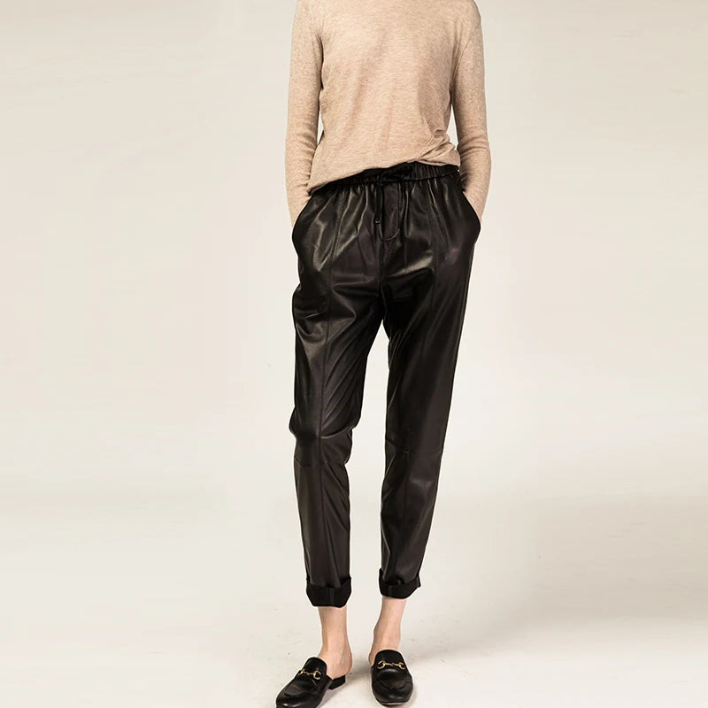Richa Catwalk Women's Leather Pant - Black