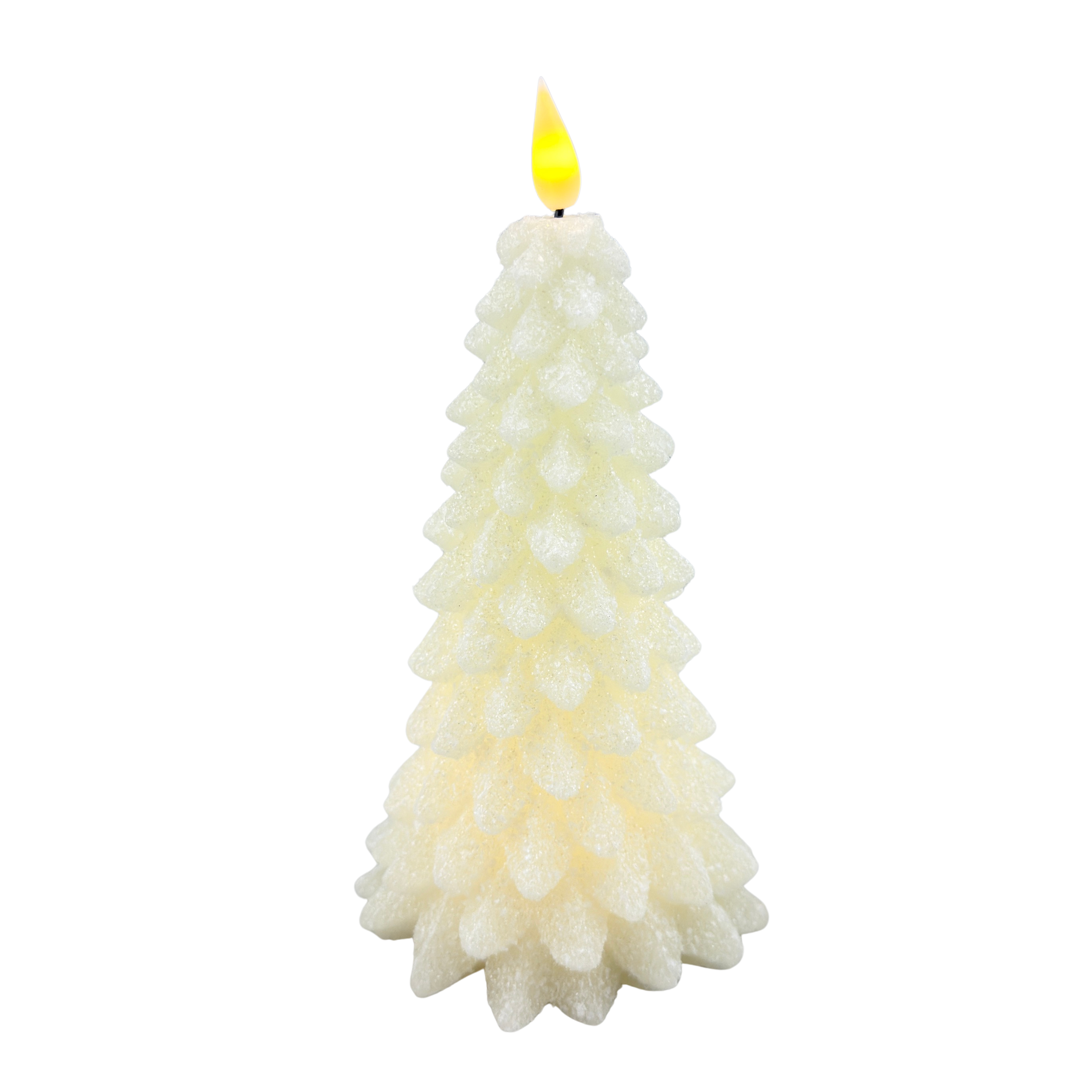 White LED Christmas Tree Timer Candle - Large