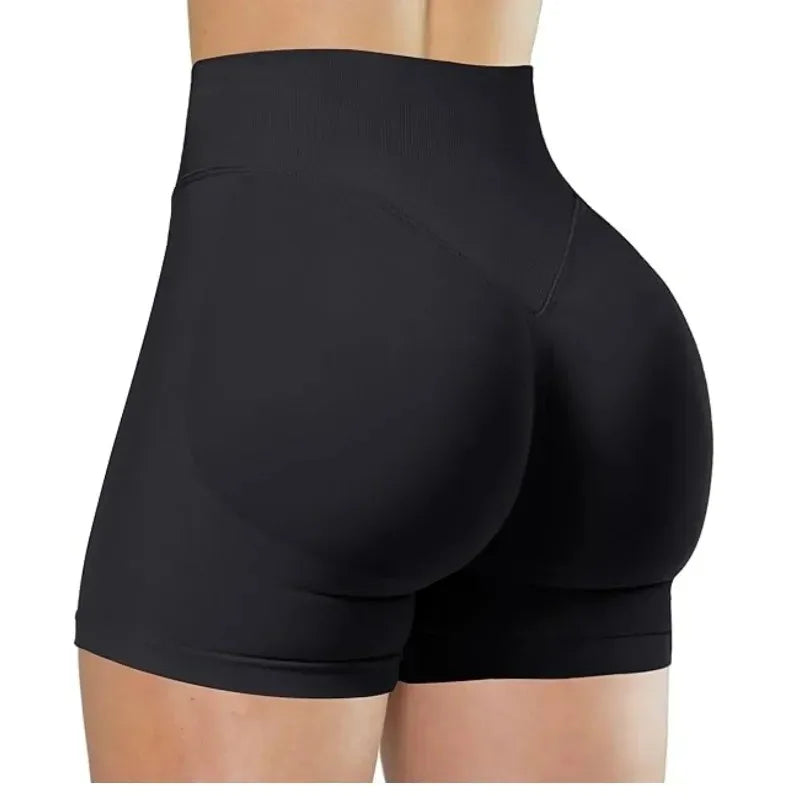 🍑 FlexFit™ High-Waist Yoga Shorts – Sculpt & Move