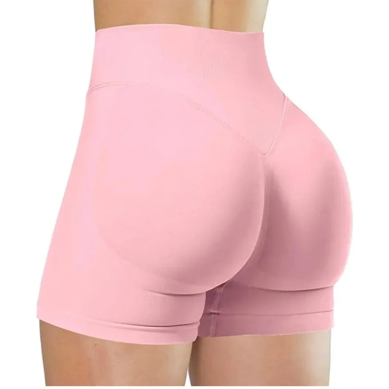 🍑 FlexFit™ High-Waist Yoga Shorts – Sculpt & Move